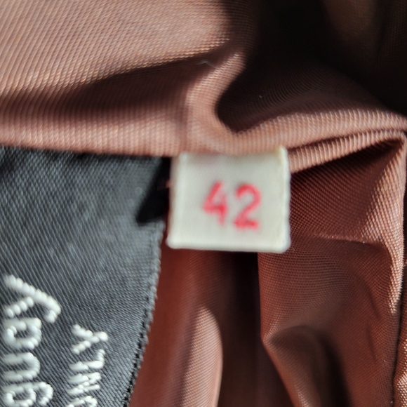 Vintage Mens J Riggings Leather Blazer Dark Brown Size 42 - Picture 15 of 16